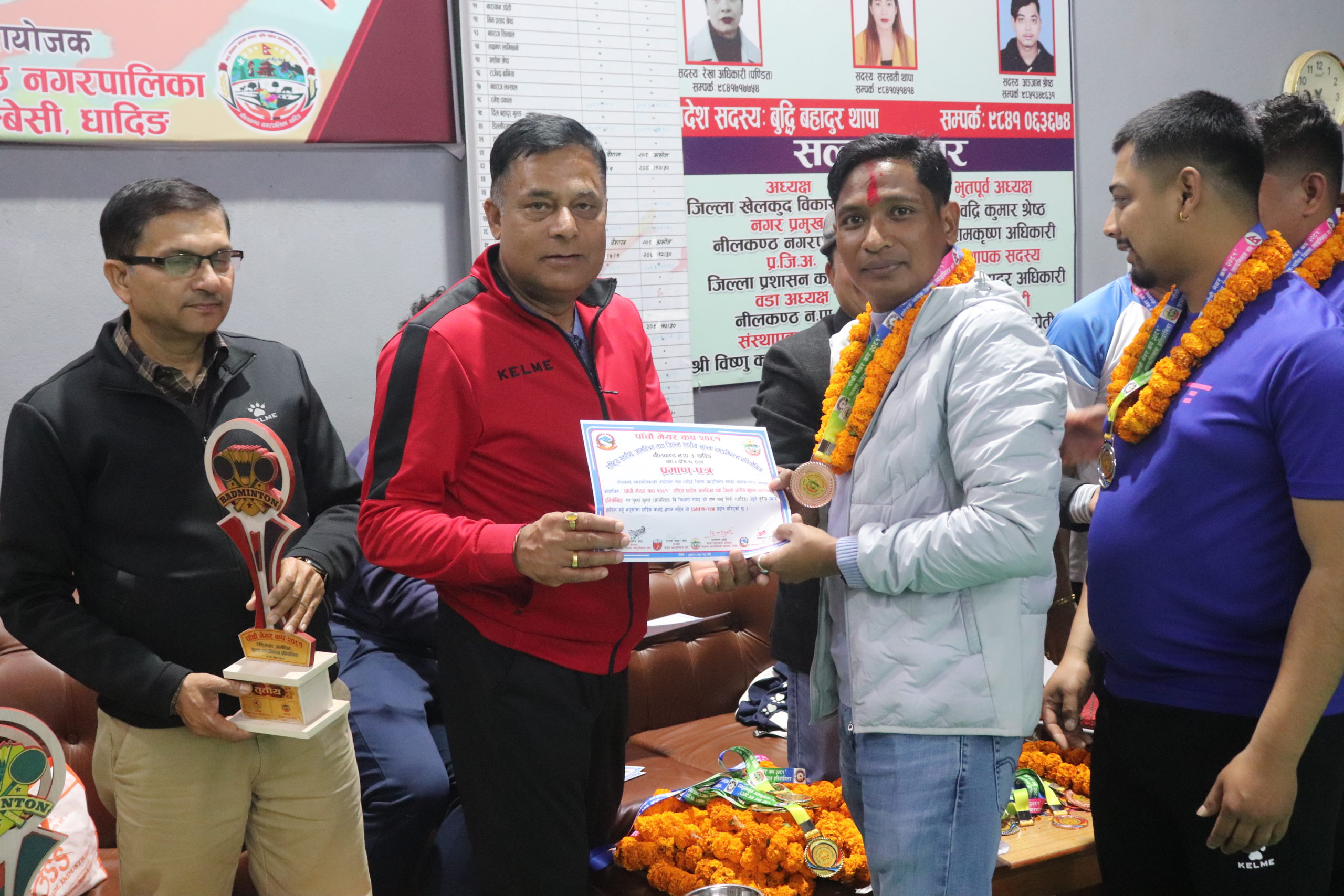 धादिङमा ५औं मेयर कप राष्ट्रिय स्तरीय आमन्त्रित खुला ब्याडमिन्टन प्रतियोगिता सम्पन्न